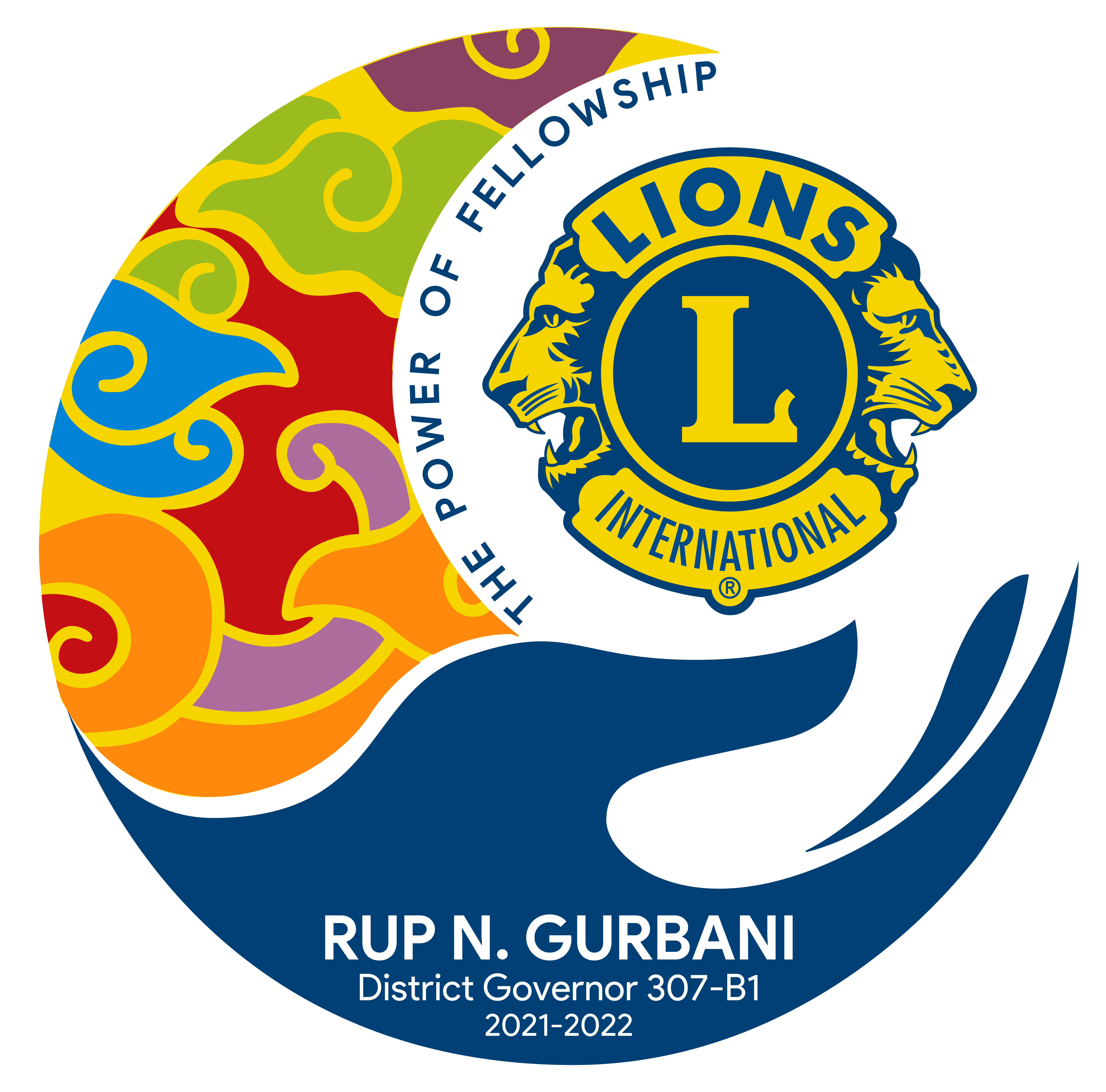Logo Gubernur Distrik 307 B1 Rup N. Gurbani periode 2021 - 2022